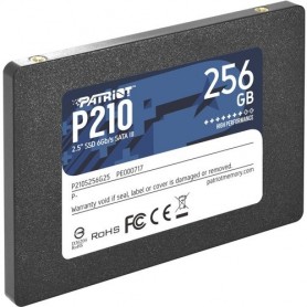 SSD PATRIOT 256GB P210 2.5  SATA3 READ:510MB WRITE:440 MB S - P210S256G25 - GAR. 3 ANNI