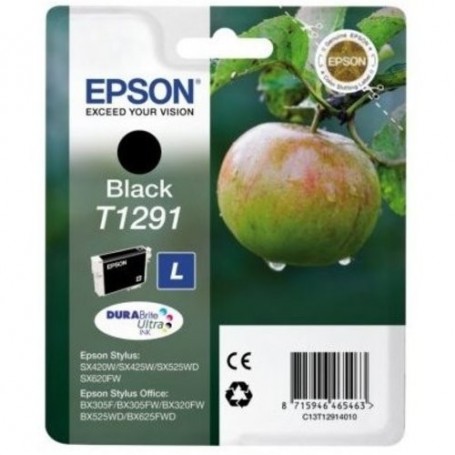 INK EPSON T129 Nero Mela-Tg L x SX230 SX235W BX320FW WF-7015 WF-7515 WF-7525 WF-3010DW WF-3520DWF WF-3530DTWF WF-3540DTWF