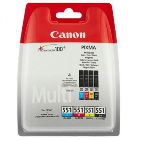 INK CANON MULTIPACK CLI-551BK C M Y X PIXMA IP7250 MG6350 MG5550 MG6450 MG7150 MX725 MX925 IX6850