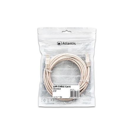 Atlantis cavo di Rete Cat 6: Cavo di rete FTP (patch cord) categoria Cat-6 Lunghezza 5m P019-LN_6-F-5A
