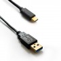 CAVO ATLANTIS USB A 3.0 TO USB-C, M M, 1MT, NERO, P019-UB3-ACMM-1