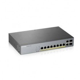 SWITCH ZYXEL GS1350-12HP NebulaFlex Switch Managed per CCTV: 8p Gigabit PoE (130W) + 2p SFP + 2p Gigabit Uplink + MngCloud 1Y