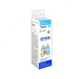 INK EPSON C13T664240 CIANO Flacone da 70ml X EcoTank L300 L355 L555 ET-2500 ET-2550 ET-2600 ET-2650 ET-4500 ET-14000 ET-16500