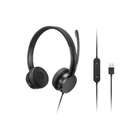 Lenovo USB-A Wired Stereo On-Ear Headset (with Control Box) - 4XD1K18260