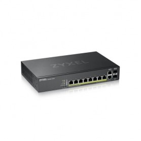 SWITCH ZYXEL GS2220-10HP-EU0101F 8P Gigabit POE (fino a 180W)+2P (RJ-45 SFP) , IPv6, VLAN, Desktop Rack Managed Layer 3 Lite
