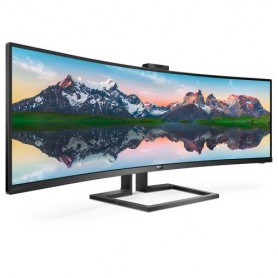 MONITOR PHILIPS LED 49 Wide CURVED 499P9H 00 5120x1440 5ms 80.000.000:1 2x5W MM WEBCAM Reg.inH 2HDMI DP USB-C GAMING