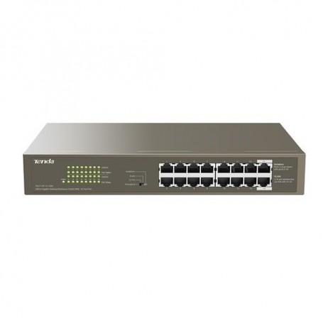 SWITCH TENDA TEG1116P-16-150W 16P GIGABIT 10 100 1000 POE Budget PoE Porta singola: AF: 15.4W, AT: 30W Potenza PoE tot. 135W