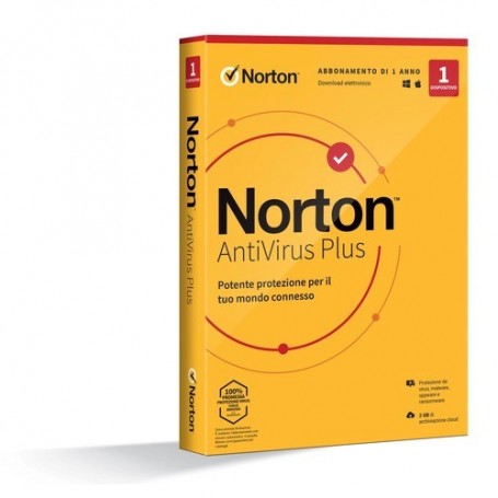 NORTON Antivirus Plus 2023 2GB IT 1 USER 1 DEVICE 12MO GENERIC RSP MM GUM 21429118