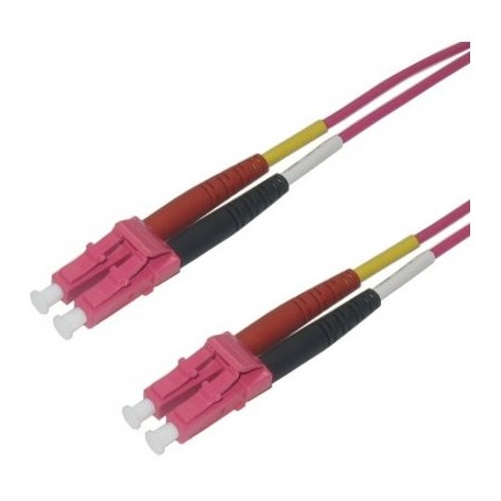 VPC-M4D1LCLC0010 - Fiber Patch Cord OM4 Multimode  Heather Violet 1.6 mm DUPZIP, LC UPC-LC UPC, 1.0 Meter